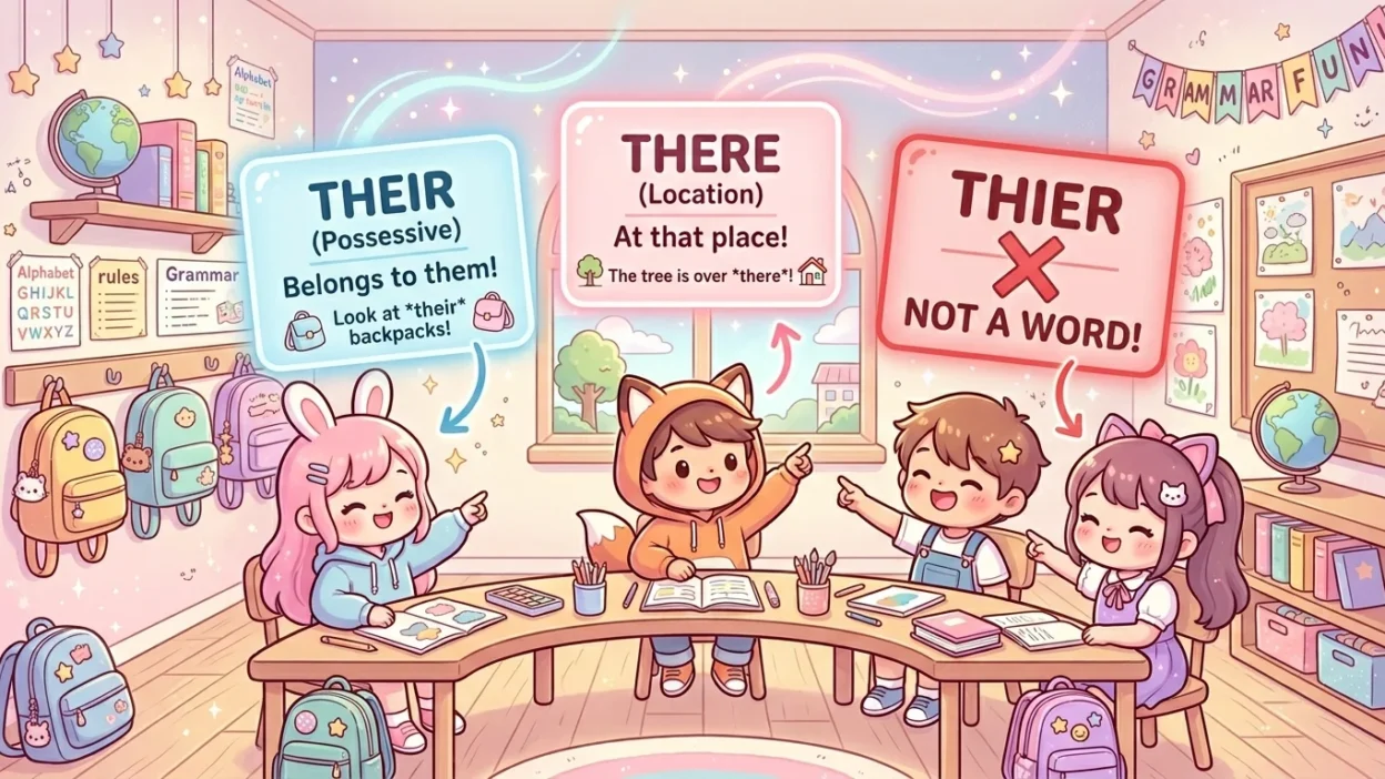 Thier vs Their vs There