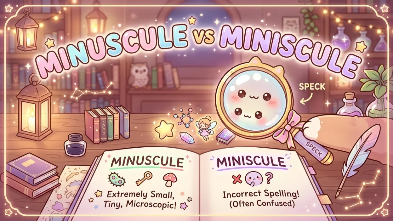 Minuscule vs Miniscule