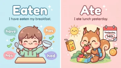 Eaten or Ate